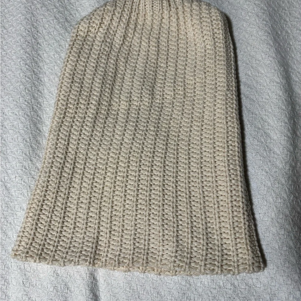 Love Your Melon Ivory Chunky Knit Beanie